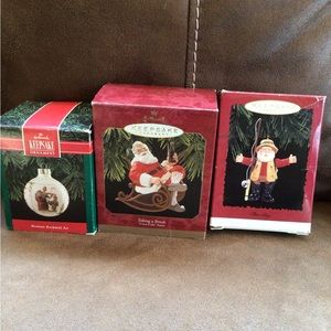 Set of Hallmark ornaments (3)